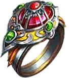 Red Gem Ring - magic - High Resolution PNG