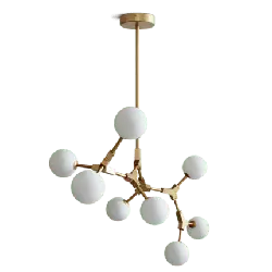 Atomic Structure Chandelier - glass - High Resolution PNG