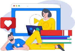 Watching Video People - interaction - High Resolution PNG