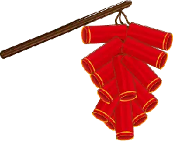 Firecrackers - yellow - PNG Images