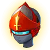 Red Robot Helmet - future - Transparent Background PNG