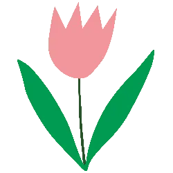 Tulip - simple - pink - Lossless PNG
