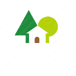 Green House and Trees Logo - nature - Lossless PNG