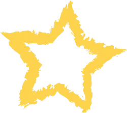 Yellow Star - geometric shape - Transparent Layer PNG