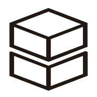 Stacked Cubes - geometric shape - PNG