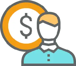 Financial Character - icon - Transparent Layer PNG