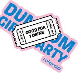 Party Ticket - pink - No Watermark PNG