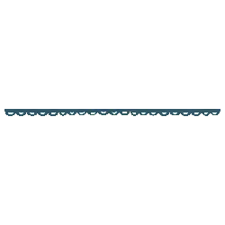 Blue Wave Line - graphic design - Transparent Background PNG
