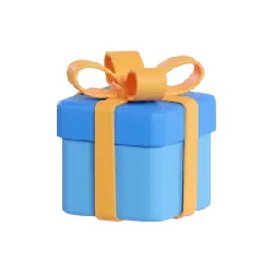 Blue Gift Box - box - High Quality PNG