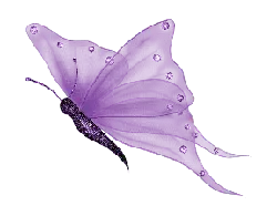 Purple Butterfly - shining - PNG Images