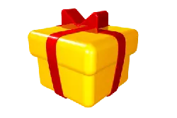 Gift Box - red ribbon - Transparent Layer PNG