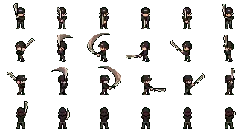 Pixel Ninja - action - No Watermark PNG