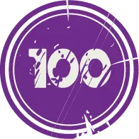 Purple 100 Logo - logo - High Resolution PNG