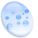 Blue Bubble Egg - spherical - High Resolution PNG