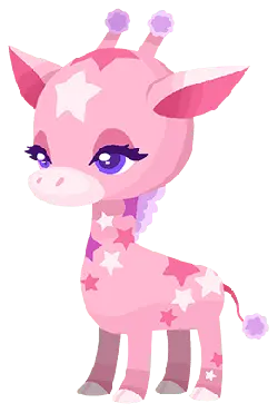 Pink Giraffe - pink - Transparent Layer PNG