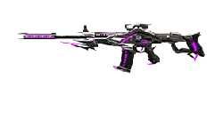 Purple Futuristic Rifle - weapon - No Watermark PNG