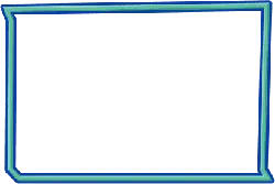 Blue Rectangle Frame - frame - glowing - High Resolution PNG