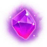 Purple Crystal Gemstone - mystical - Transparent Background PNG