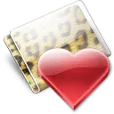 Heart Folder - Transparent Background PNG