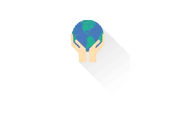 Hands Holding the Earth - icon - No Background PNG