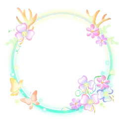 Dreamy Floral Wreath - pink - Lossless PNG