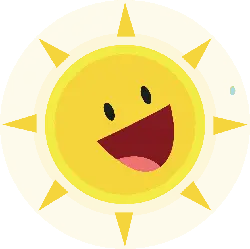 Sun Emoji - happy - Free Download PNG