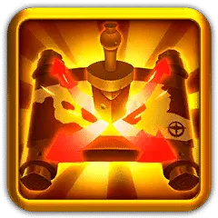 Golden Scroll and Sword - weapon - High Resolution PNG