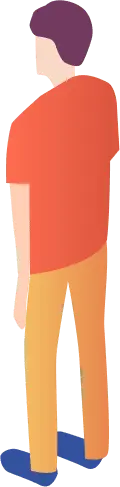 Person in Red and Yellow - person - Transparent Layer PNG