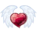 Heart with Wings - symbol - Transparent Layer PNG