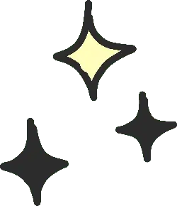 Sparkling Starbursts - shining - Transparent Layer PNG