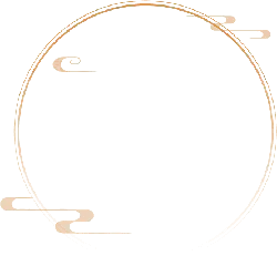 Gold Cloud Pattern Circle - minimalist - Transparent Background PNG