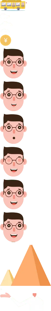 Glasses Man - gold coin - No Background PNG