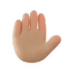 Open Palm - comic - No Watermark PNG