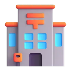 Orange Building - building - PNG