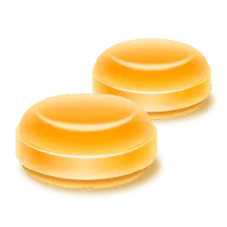 Orange Buttons - plastic - No Background PNG