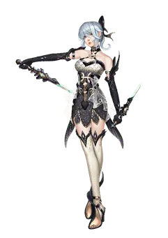Ice Witch - magic - game character - Transparent Background PNG