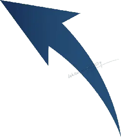 Blue Arrow - simple style - No Watermark PNG