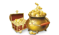 Treasure Chest of Gold Coins - Free Download PNG