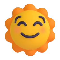 Smiling Sun Emoji - smiley - Lossless PNG