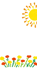 Sun and Flowers - grass - High Resolution PNG