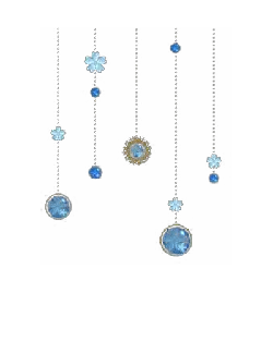 Blue Pendants Decoration - decorative item - Free PNG