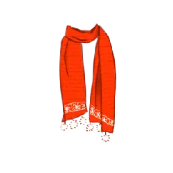Red Scarf - Transparent Layer PNG