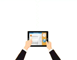 Person Holding a Tablet Computer - business - PNG