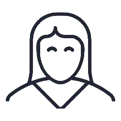 Long Hair Female Icon - icon - High Resolution PNG
