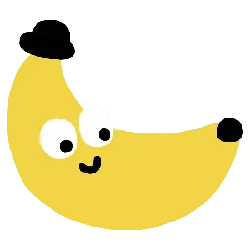 Smiling Banana - High Resolution PNG