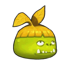 Green Apple Monster - green - PNG Images