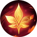 Flaming Lotus - pattern - PNG