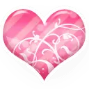 Pink Heart Pattern - floral - Free PNG
