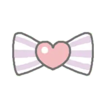 Pink Bow Tie - heart shape - Lossless PNG