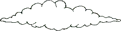 Cloud - outline - black - Lossless PNG